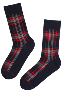 CARL cotton socks with red stripes for men | Sokisahtel