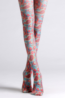 DELILA tights with a colorful print pattern | Sokisahtel