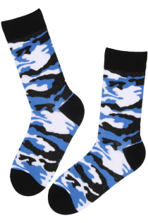 CARMO cotton camo socks in the Estonian flag colors