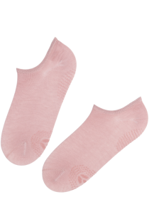Укороченные носки розового цвета с нескользящей подошвой CAROLINA | Sokisahtel