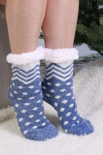 CARRY blue warm socks for women | Sokisahtel