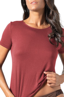 CASHMERE burgundy t-shirt | Sokisahtel