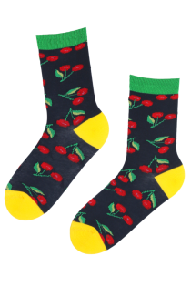 CHER cotton socks with cherries | Sokisahtel