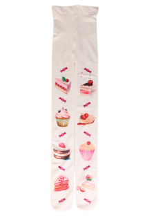 CHERRY CAKE tights with sweets | Sokisahtel