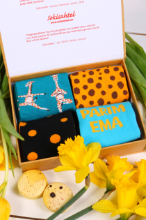 COOLEST MOM Mother's Day giftbox with 4 pairs of socks | Sokisahtel