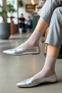 COSTINA heleroosad sädelevad õhukesed sokid | Sokisahtel