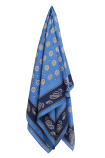 Шейный платок в оттенках синего с восточным узором CROTONE | Sokisahtel
