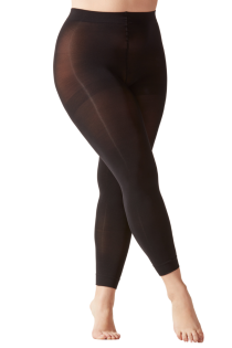 CURVY plus size 80 DEN black leggings | Sokisahtel