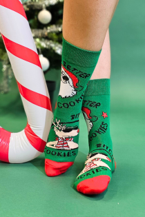 DAVID green funny 18+ Christmas socks | Sokisahtel
