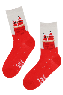 DEAR SANTA cotton socks with Santa | Sokisahtel