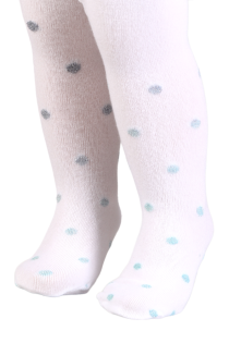 DIXIE valged täpilised sukkpüksid beebidele | Sokisahtel
