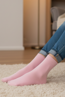 DOORA heleroosad meriinovillased sokid naistele | Sokisahtel