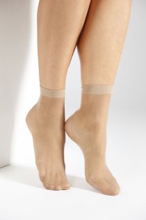 Женские тонкие носки бежевого цвета ECOCARE 20DEN recycled | Sokisahtel