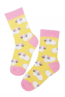 Детские хлопковые пасхальные носки с милыми зайчиками EGGBUNNY (Пасхальный заяц) | Sokisahtel