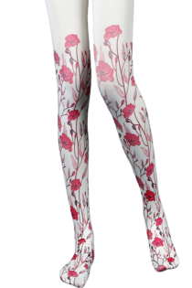 EIKE floral print pattern tights | Sokisahtel