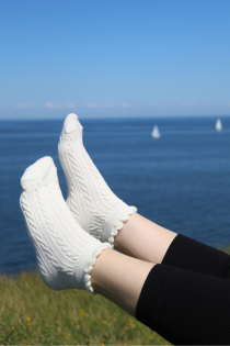 ELIISE white low-cut socks | Sokisahtel