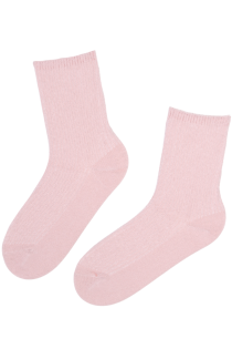 Мягкие тёплые носки светло-розового цвета с шерстью альпака ELIJAH | Sokisahtel