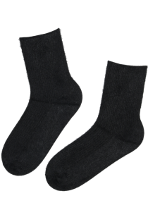 Мягкие тёплые носки чёрного цвета с шерстью альпака ELIJAH | Sokisahtel