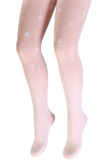ELIS white tights for girls | Sokisahtel