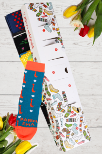 PARIM EMA(BEST MOM) Mother's Day surprise box with 7 sock pairs for every week day