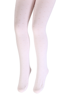 ELODIE white tights for girls | Sokisahtel