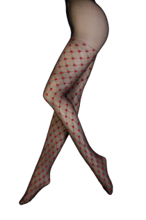EMMA black tights with hearts | Sokisahtel