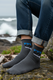 EST merino wool grey socks | Sokisahtel