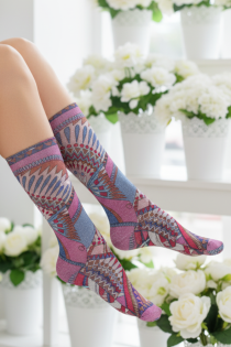 Pierre Mantoux EUPHORIA geomeetrilised sädelusega sokid | Sokisahtel