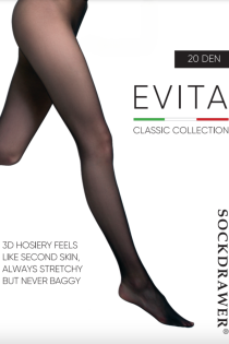 EVITA 3D black tights | Sokisahtel