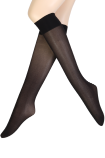 EVITA 60DEN 3D black knee-highs | Sokisahtel