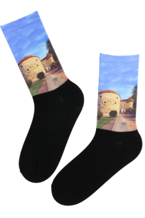 FAT MARGARETA print pattern socks
