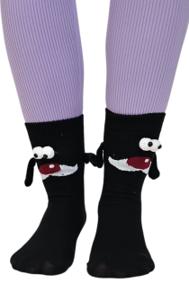 FENDY black socks with magnetic paws  