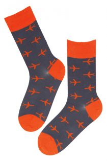 FLIGHT cotton socks for men and women, grey | Sokisahtel