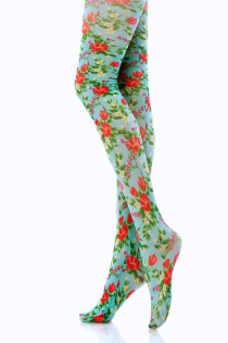 FLORA print floral tights 