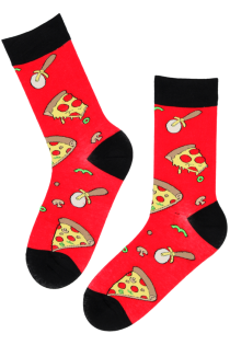 FOOD red pizza lover cotton socks | Sokisahtel