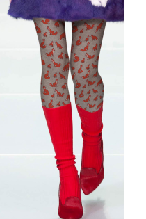 FOX tights with a print pattern | Sokisahtel