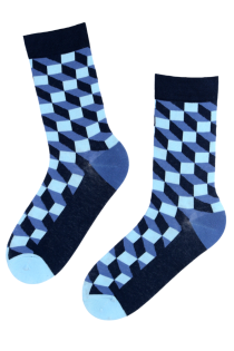 FRANK blue cotton socks for men | Sokisahtel