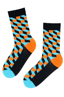 FRANK orange cotton socks for men | Sokisahtel