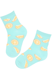 FRUIT cotton socks with oranges for kids | Sokisahtel