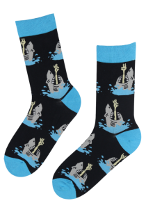 FUNNY SHARK cotton socks for men | Sokisahtel