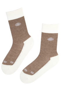 GERDY beige angora wool socks | Sokisahtel