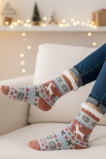 GETTER grey warm Christmas socks | Sokisahtel