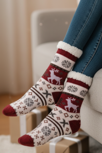 GETTER white warm Christmas socks | Sokisahtel
