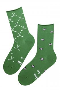 Женские хлопковые носки зеленого цвета GOLF | Sokisahtel