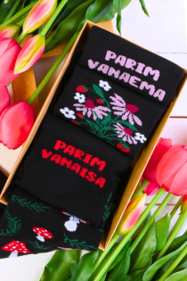 PARIM VANAISA ja VANAEMA kinkekarp 2 sokipaariga