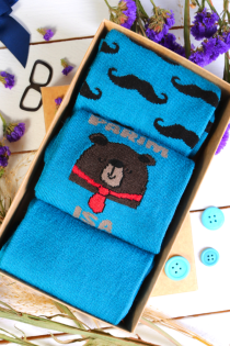 HANS merino wool Father's Day gift box with 3 pairs of socks