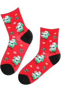 HOLIDAY red Santa socks | Sokisahtel