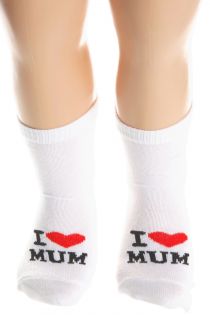 I LOVE MUM cotton socks for babies | Sokisahtel