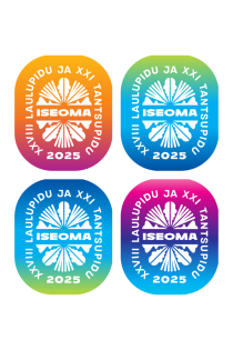 ISEOMA 2025 laulu- ja tantsupeo kleepsud