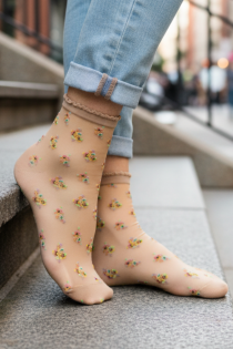 Pierre Mantoux IXORA beežikad õhukesed sokid | Sokisahtel